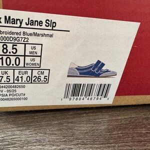 Vans Blue Mary Jane Slip-On Sneakers